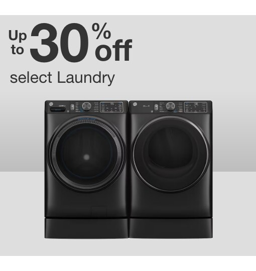 up to 30 percent off select laundry
